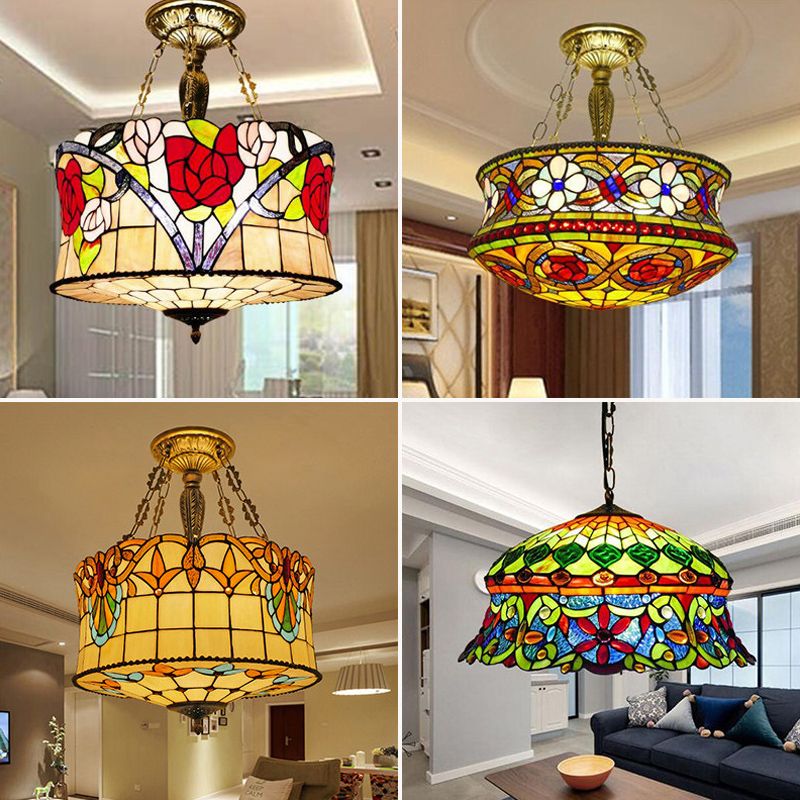 Traditional Shaded Ceiling Light