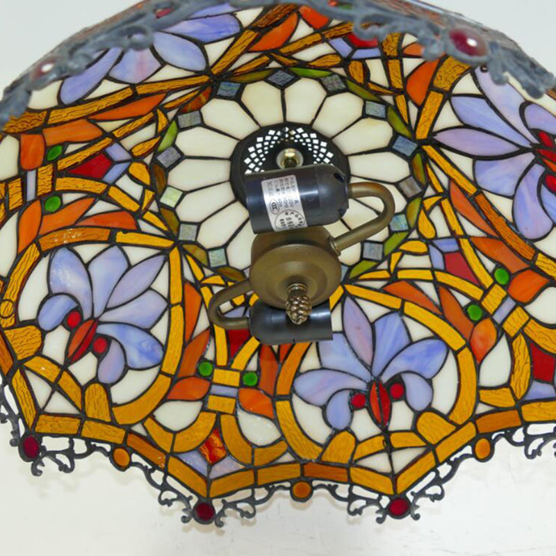 Grape Stained Glass Pendant Light