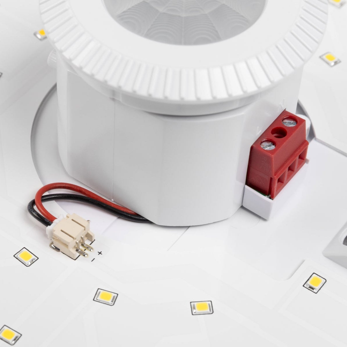 RIZZO White Round Ceiling Light With Motion Sensor