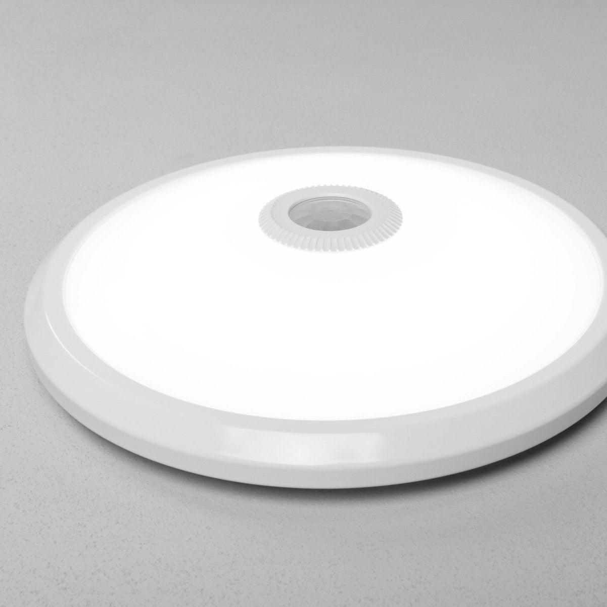 RIZZO White Round Ceiling Light With Motion Sensor