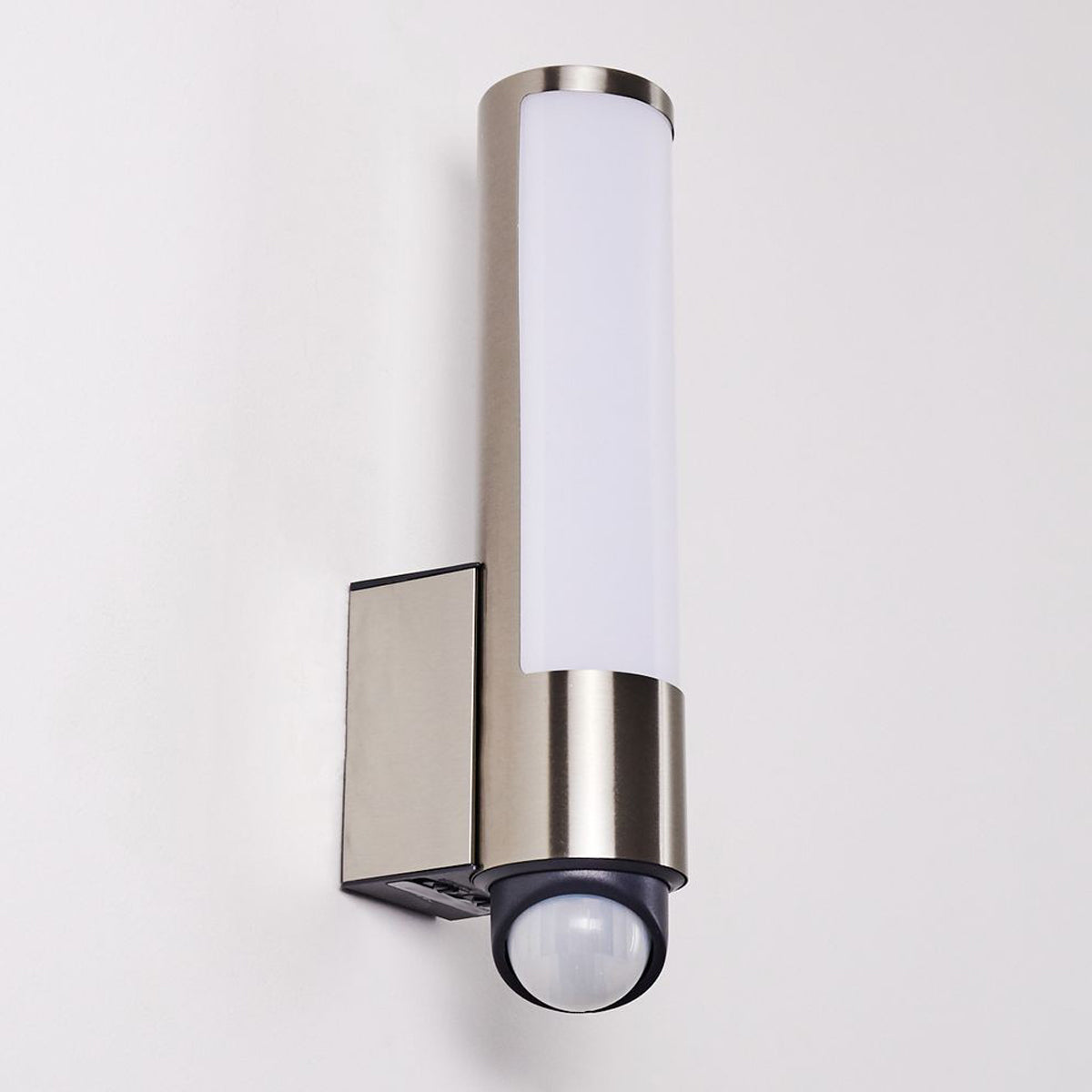 SHELBY Stainless Steel Cylindrical LED Wall Light With Motion Sensor
