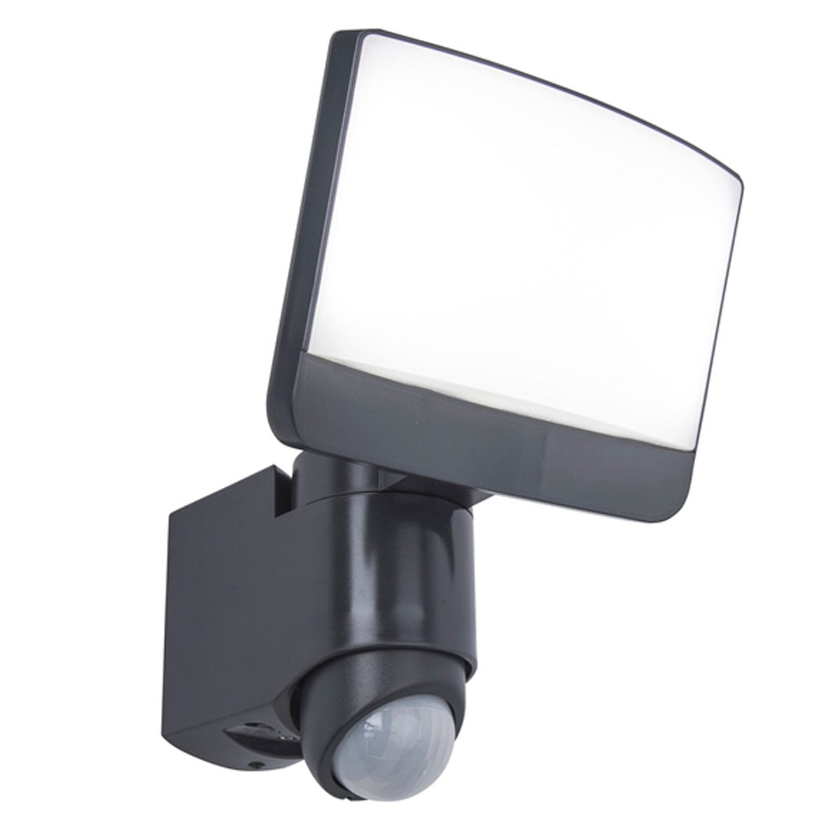 SUNSHINE Grey Medium LED Flood Light With Motion Sensor