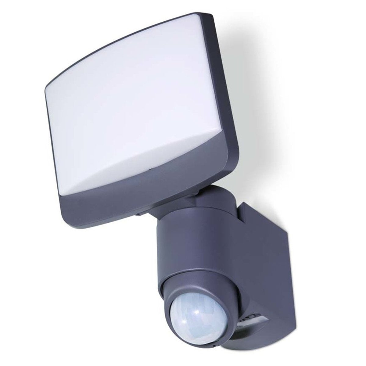 SUNSHINE Grey Medium LED Flood Light With Motion Sensor